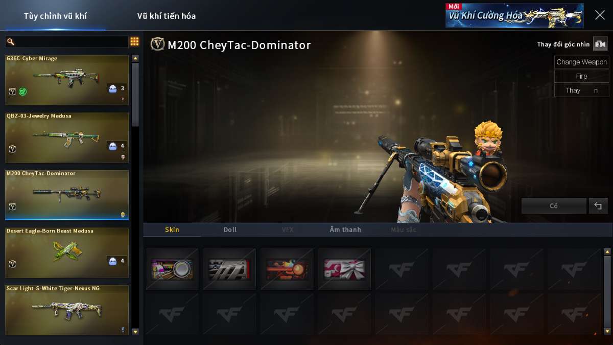 shop acc cf uy tin gia re